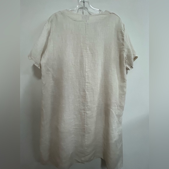 M for Bolide Linen Dress with Crochet Detail - Picture 10 of 12